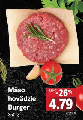 Mäso hovädzie Burger
