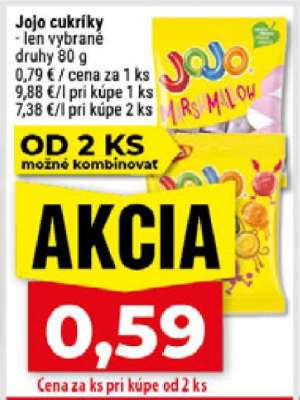 Jojo cukríky