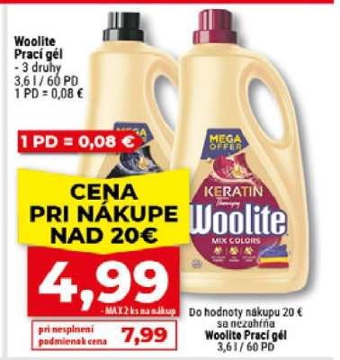 WOOLITE Prací gél