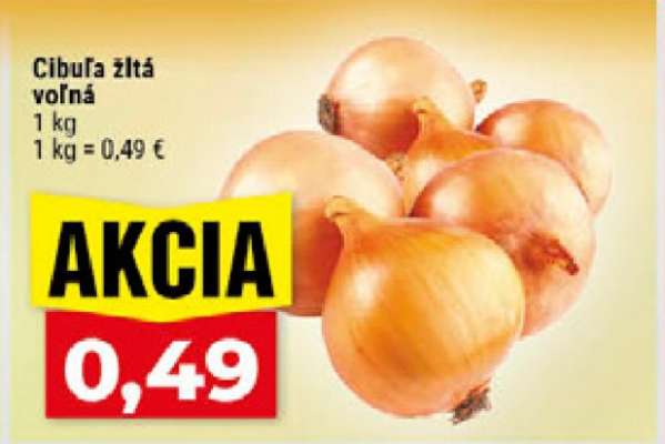 CIBUĽA ŽLTÁ VOĽNÁ