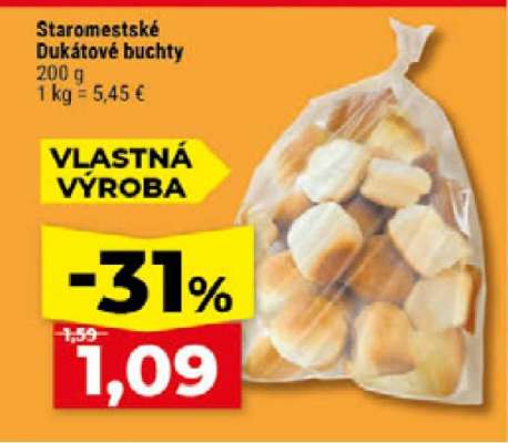 Staromestské Dukátové buchty
