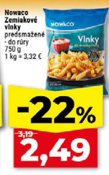Nowaco Zemiakové vlnky