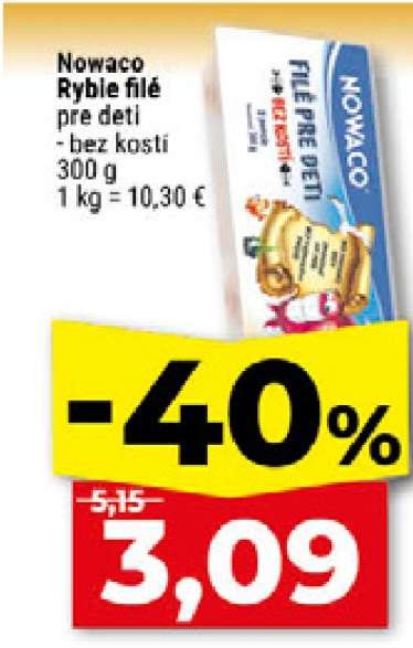 Nowaco Rybí filé pre deti
