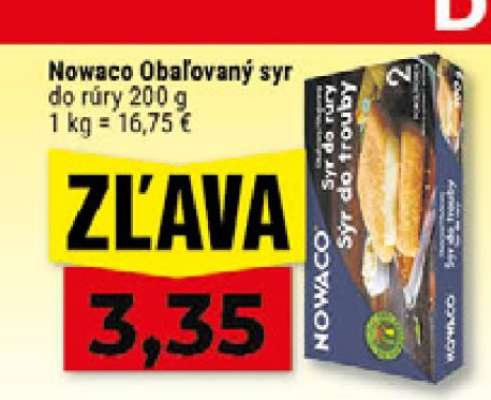 Nowaco obalovaný sýr do rúry 200 g