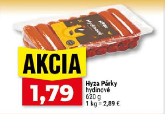 Hyza Párky hydinové