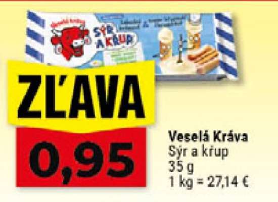 VESELÁ KRAVA SÝR A KŘUP