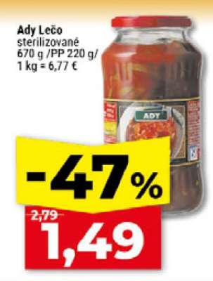 Ady Lečo sterilizované