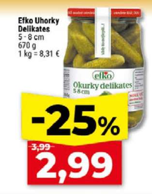 Efko Uhorky Delikates