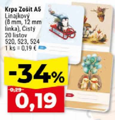 Krpa Zošit A5
