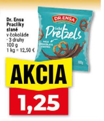 Dr. Ensa Slané praclíky v čokoládě
