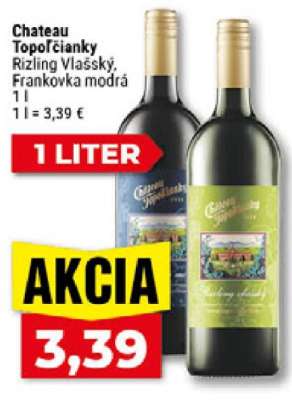 Chateau Topoľčianky Rizling Vlašský, Frankovka modrá