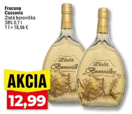 Fručona Cassovia Zlatá borovička