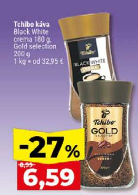 Tchibo káva Black white crema 180 g, Gold selection 200 g
