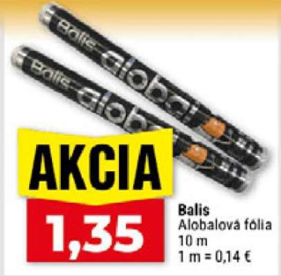 Balis alobalová fólia