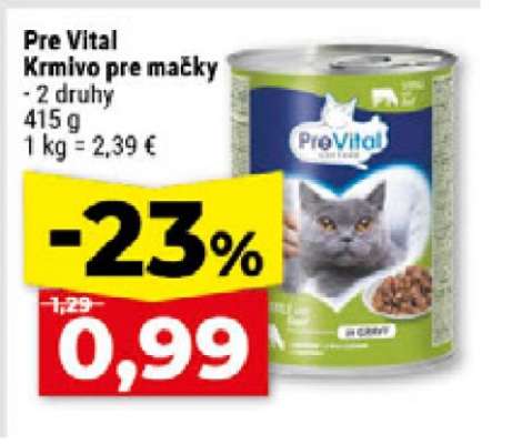 Pre Vital Krmivo pre mačky