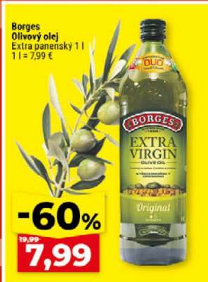 Borges olivový olej extra panenský 1 l