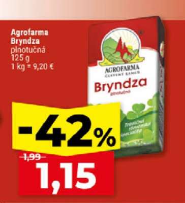 AGROFARMA Bryndza plnotučná