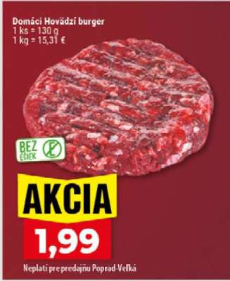 Domáci Hovädzí burger