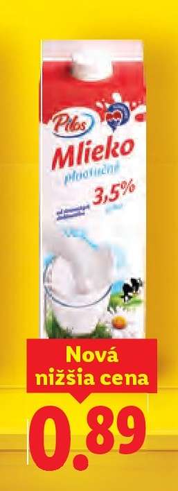 Pilos Mlieko plnotučné 3,5%