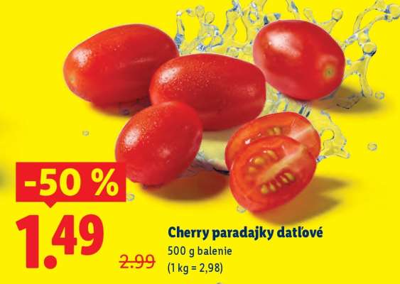 Cherry paradajky datľové
