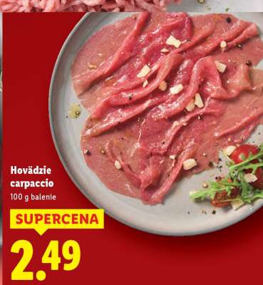 Hovädzie Carpaccio