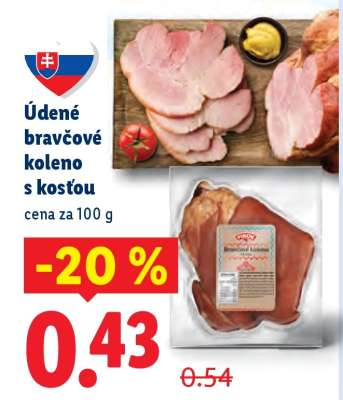 Údené bravčové koleno s kosťou