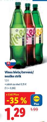 Vinea biela/červená/nealko strik