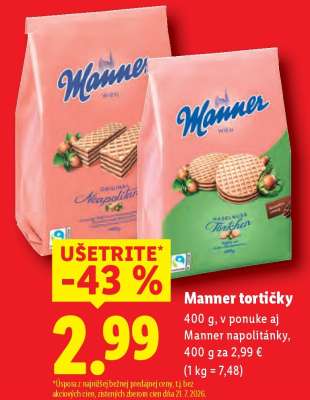 Manner Tortičky