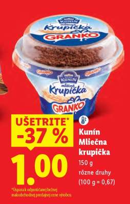 Kunín Mliečna krupička