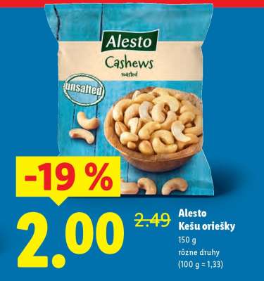 ALESTO Kešu oriešky