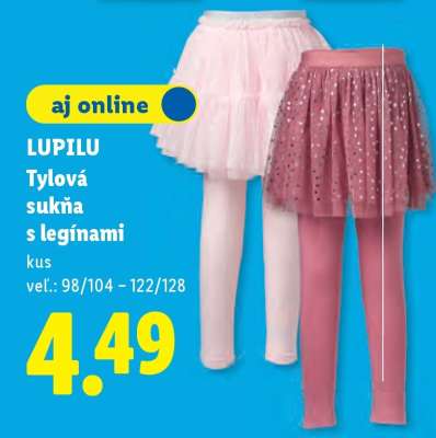 LUPILU Tylová sukňa s legínami