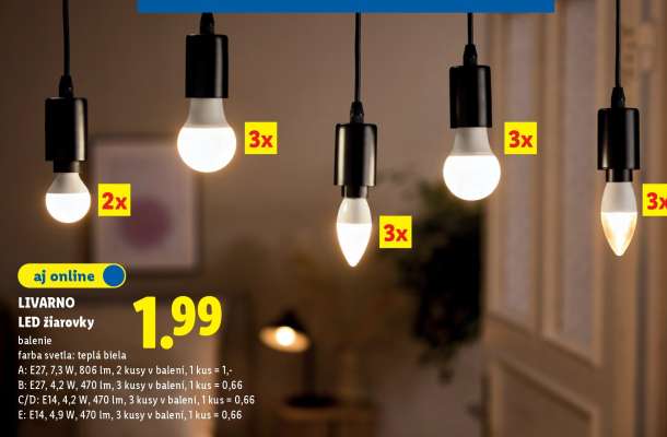 LIVARNO LED žiarovky