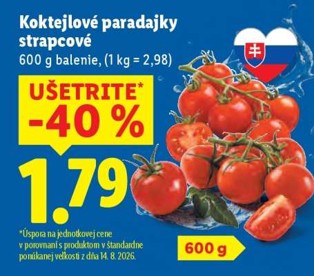 Koktejlové paradajky strapcové