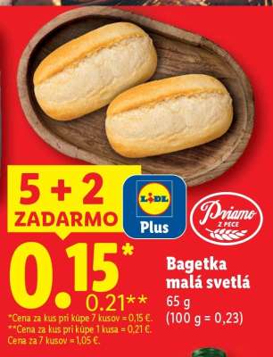 Bagetka malá svetlá