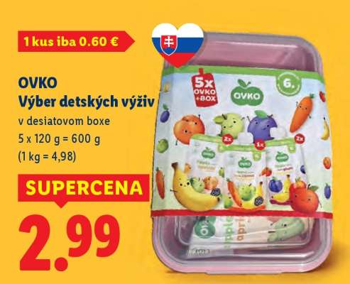 OVKO Výber detských výživ