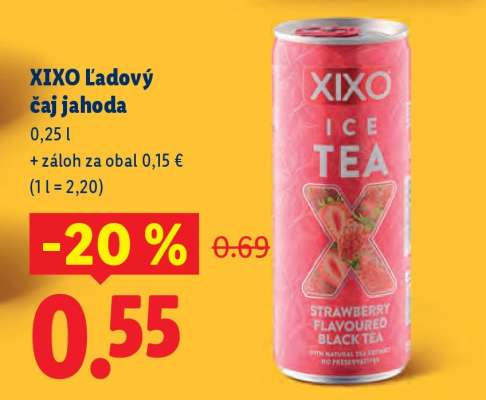 XIXO Ľadový čaj jahoda