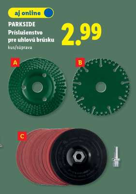 PARKSIDE Príslušenstvo pre uhlovú brúsku