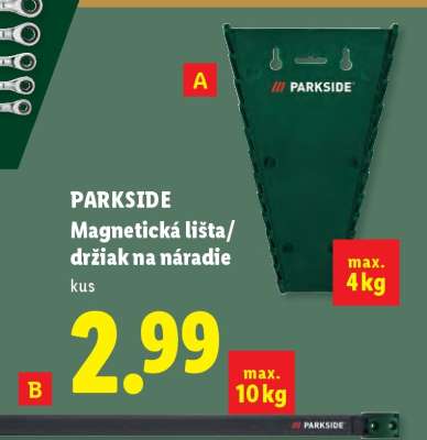 Parkside Magnetická lišta / držiak na náradie