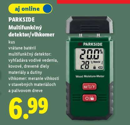 PARKSIDE Multifunkčný detektor/vlhkomer