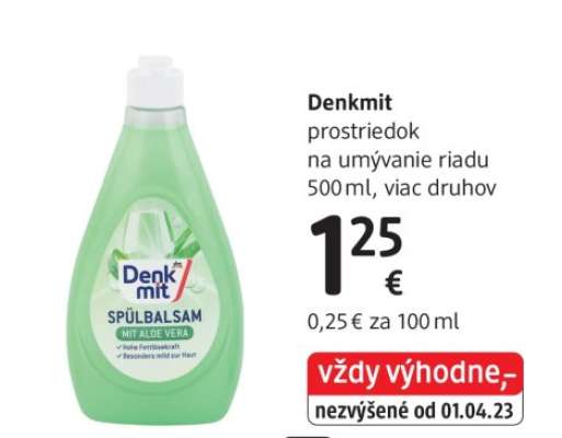 Denkmit prostriedok na umývanie riadu