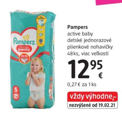 PAMPERS ACTIVE BABY