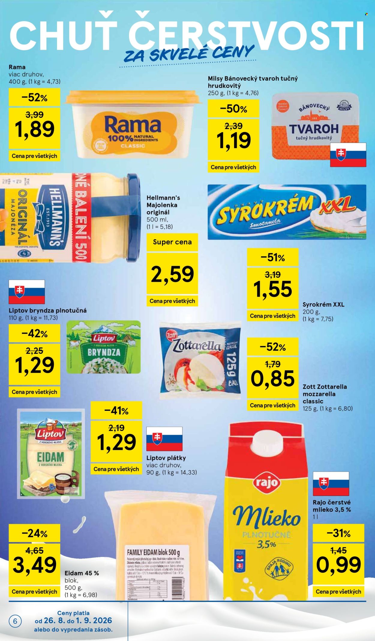 Leták TESCO - 26.8.2026 - 1.9.2026. Strana 6