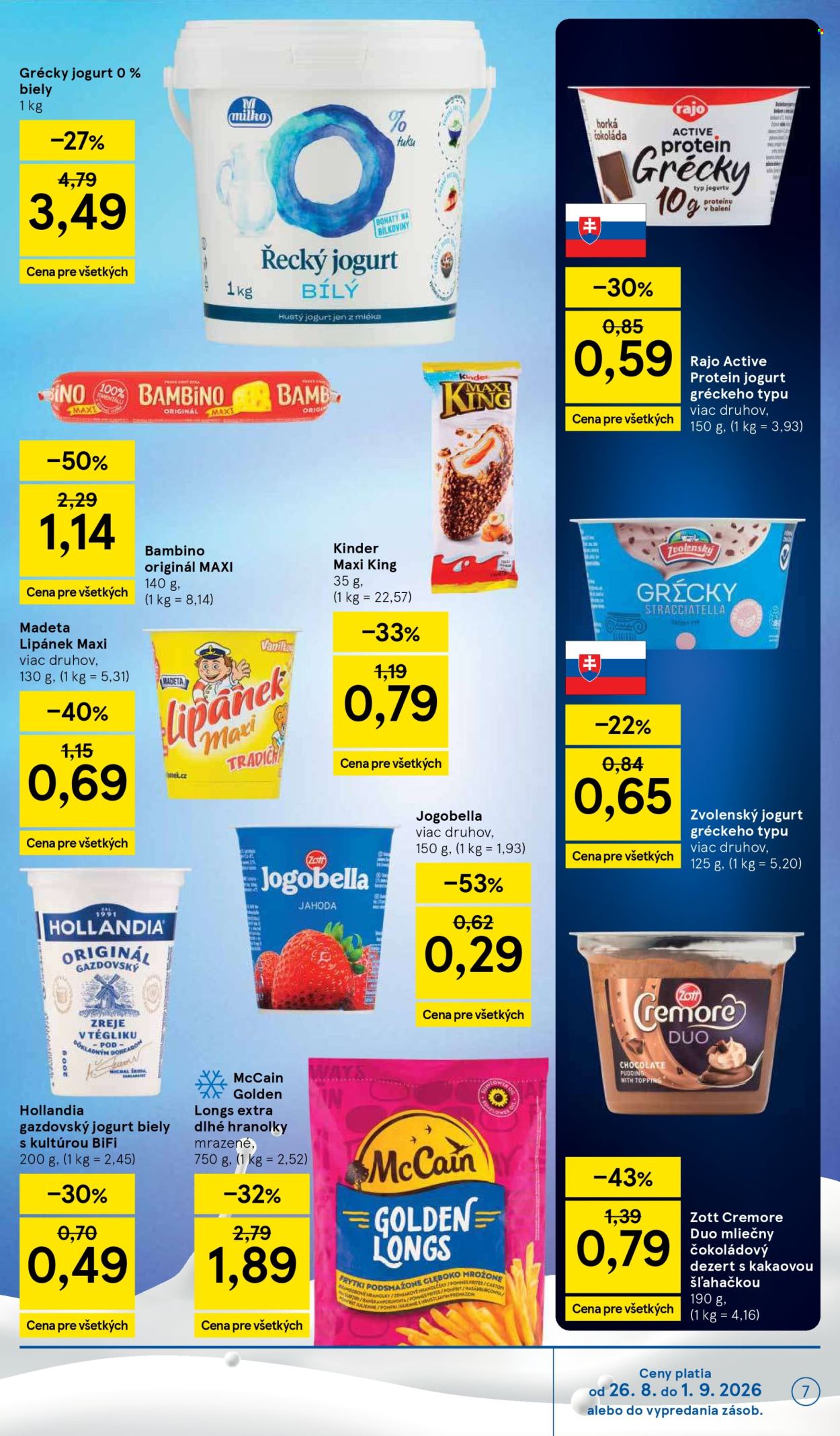 Leták TESCO - 26.8.2026 - 1.9.2026. Strana 7