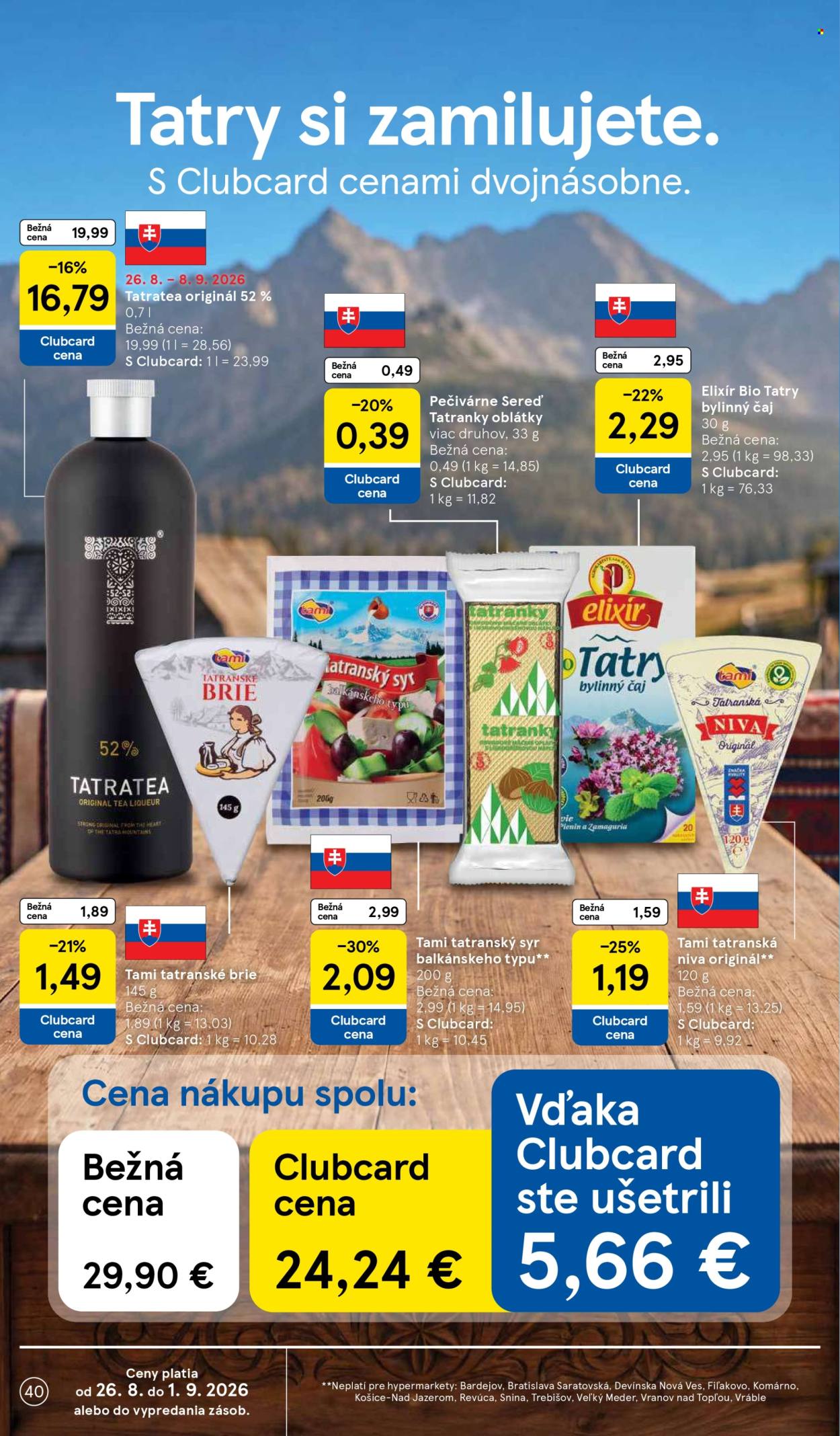 Leták TESCO - 26.8.2026 - 1.9.2026. Strana 40