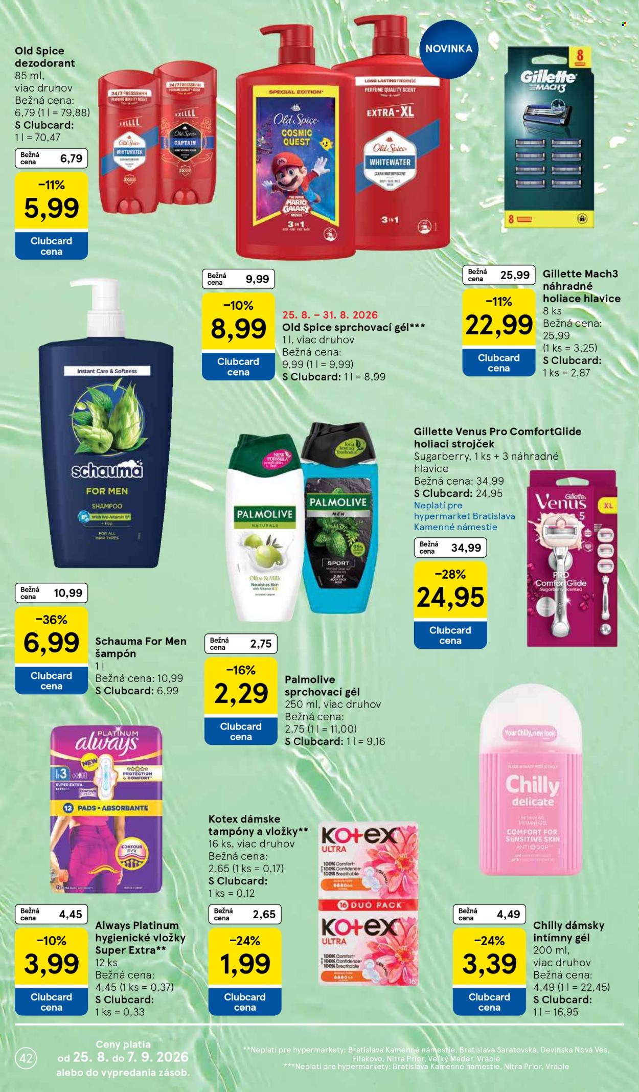 Leták TESCO - 26.8.2026 - 1.9.2026. Strana 42