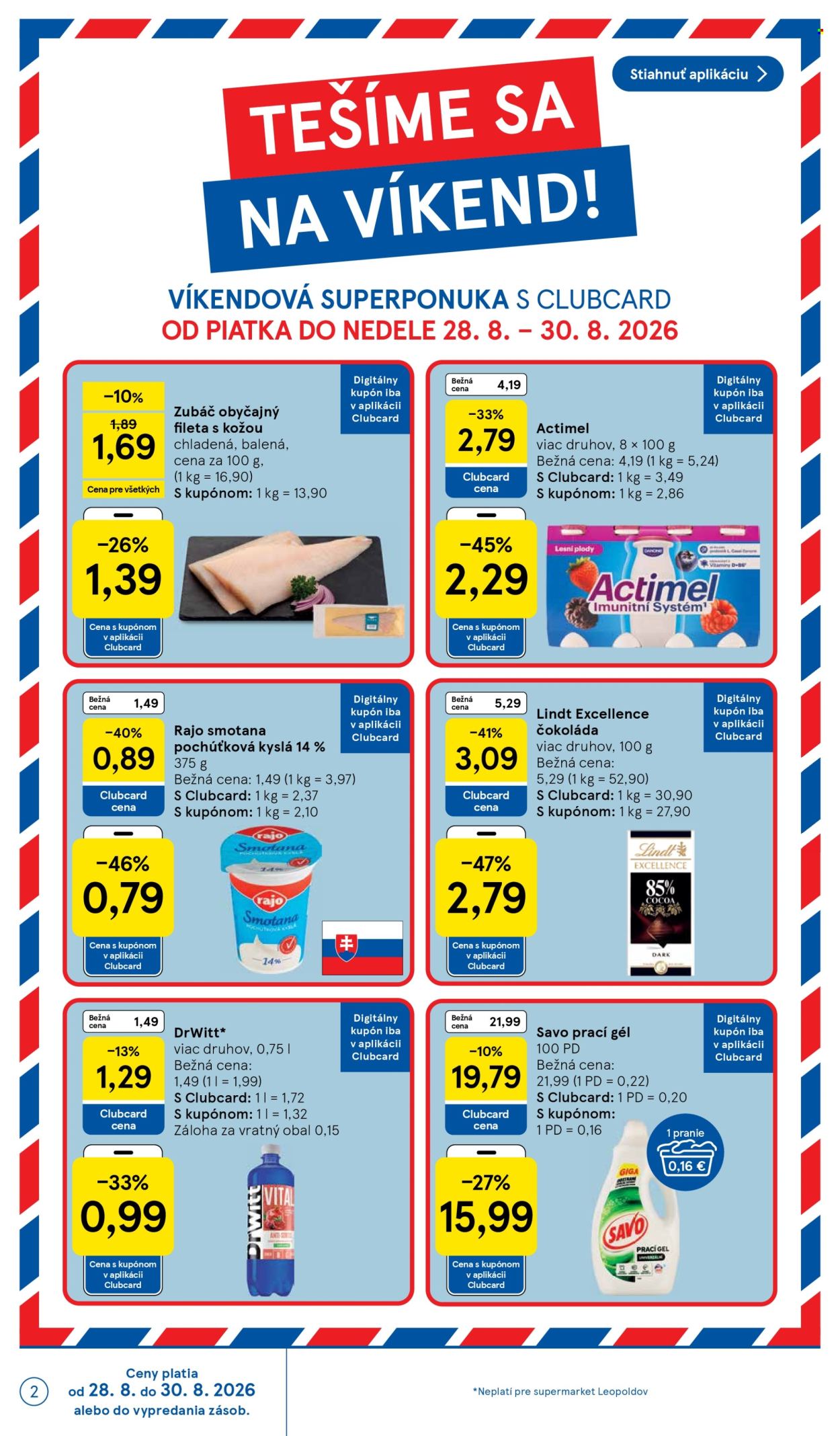 Leták TESCO supermarket - 26.8.2026 - 1.9.2026. Strana 2