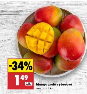 Mango zrelé výberové