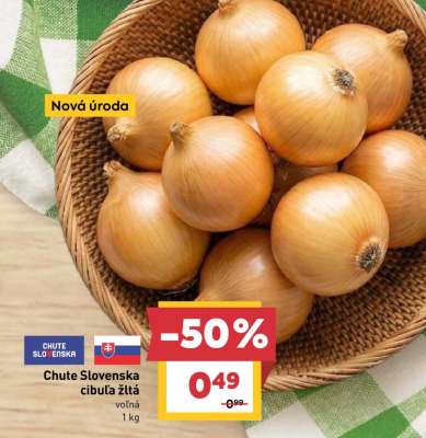 Chute Slovenska cibuľa žltá