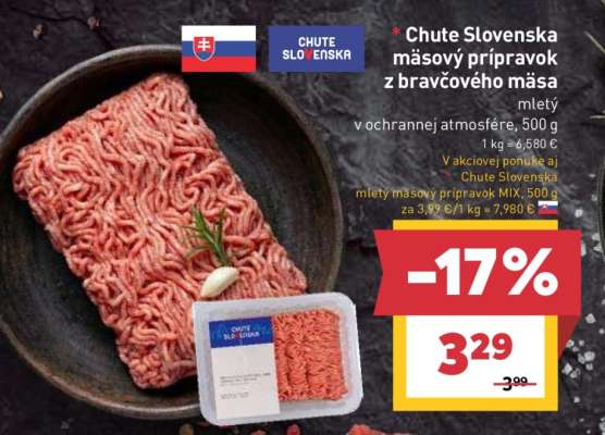 Chute Slovenska Mäsový prípravok z bravčového mäsa