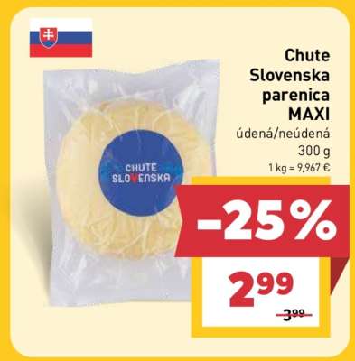 Chute Slovenska parenica Maxi